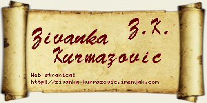Živanka Kurmazović vizit kartica